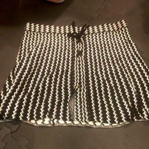 Black and white skirt